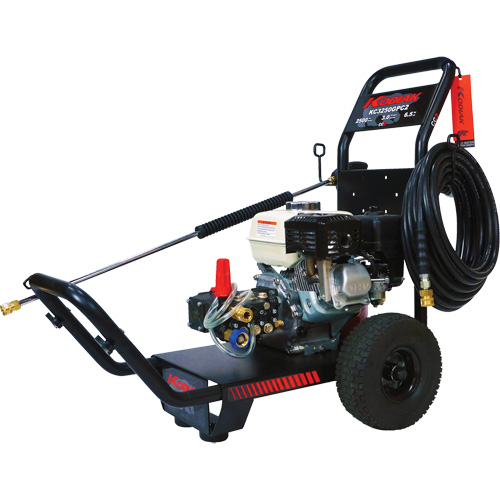 Medium-Duty Professional Pressure Washers, Gasoline, 2500 PSI, 3 GPM Stor-it Systems