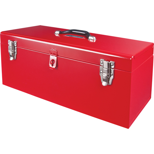 Coffre &agrave; outils portatif ATB100 avec plateau en m&eacute;tal pour outils, 8-3/4" P x 21" la x 9" h, Rouge Stor-it Systems