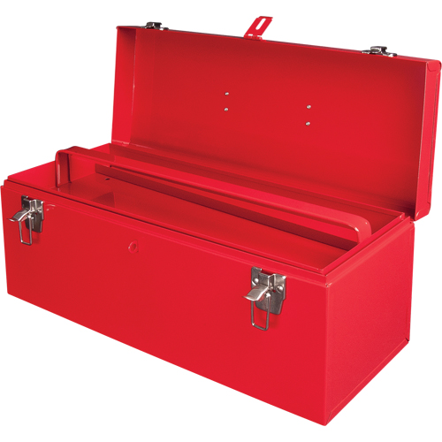 Coffre &agrave; outils portatif ATB100 avec plateau en m&eacute;tal pour outils, 8-3/4" P x 21" la x 9" h, Rouge Stor-it Systems