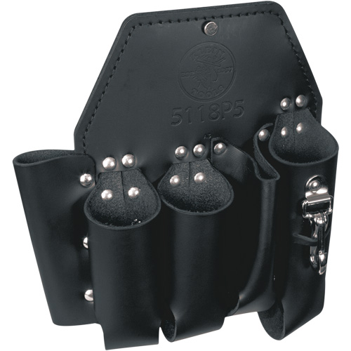 Tool Pouch, Multiple Tool Holder, Leather, 5 Pockets Stor-it Systems
