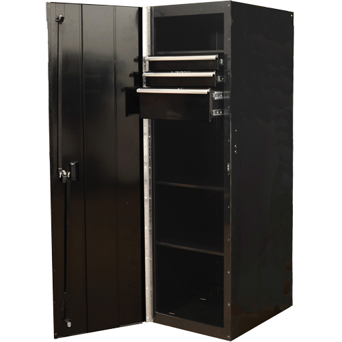 Armoire lat&eacute;rale s&eacute;rie RX, 3 tiroirs, 19" la x 25" p x 61" h, Noir Stor-it Systems