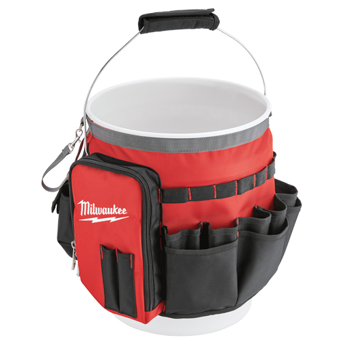 Sac organiseur pour seau, 10" lo x 10" la x 13-1/2" h, Nylon, Rouge Stor-it Systems