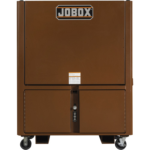 Field Office Jobsite Box, 33" W x 63" D x 80" H, Steel, Red Stor-it Systems