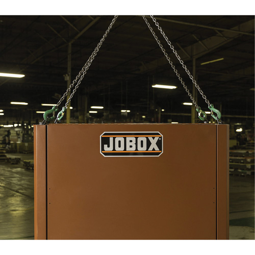 Field Office Jobsite Box, 33" W x 63" D x 80" H, Steel, Red Stor-it Systems