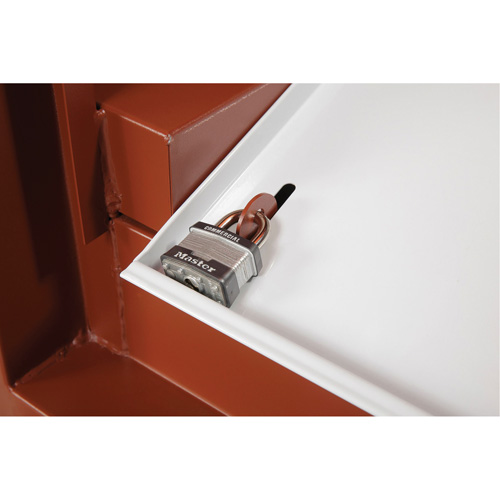 Field Office Jobsite Box, 33" W x 63" D x 80" H, Steel, Red Stor-it Systems