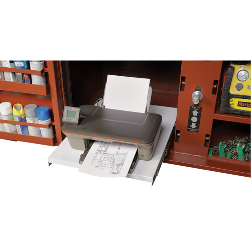 Field Office Jobsite Box, 33" W x 63" D x 80" H, Steel, Red Stor-it Systems