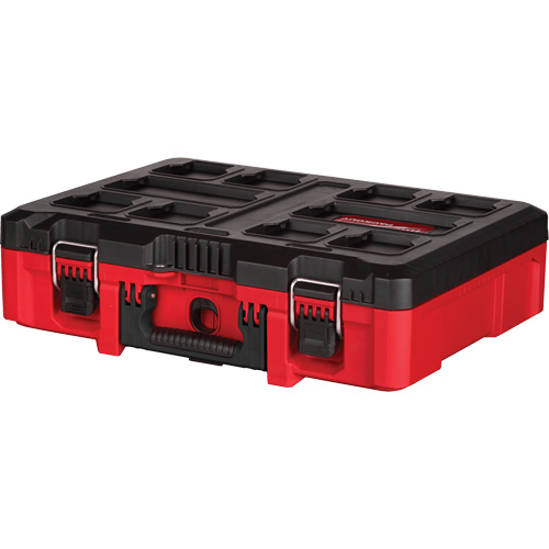 Coffre &agrave; outils avec partitions ajustables Packout, 20-7/10" x 15-1/5" x 6-1/5", Noir/Rouge Stor-it Systems