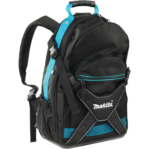 Jobsite Backpack, 9-1/2" L x 15" W, Black/Blue, Polyester Stor-it Systems