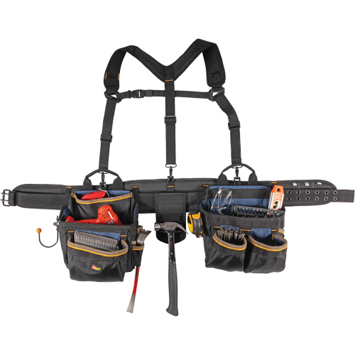 Ceinture &agrave; outils de luxe, Polyester, Noir Stor-it Systems