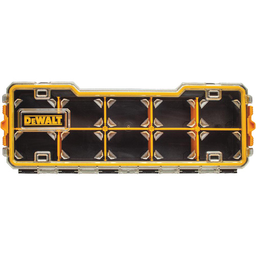 Compartment Pro Organizer, 6-5/8" W x 17-5/8" D x 2-7/8" H, Black/Yellow Stor-it Systems