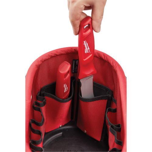 Sac ovale a&eacute;rien utilitaire, Nylon balistique, 14 pochettes, Noir/Rouge Stor-it Systems