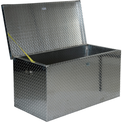 Boîte &agrave; outils portative en t&ocirc;le larm&eacute;e d'aluminium, 25-1/16" P x 49-1/4" la x 24" h, Argent Stor-it Systems