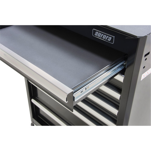 Chariot &agrave; outils industriel, 7 tiroirs, 27" la x 18-3/4" p x 39" h, Noir Stor-it Systems