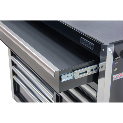 Chariot &agrave; outils industriel, 11 tiroirs, 41" la x 18-3/4" p x 39-1/3" h, Noir Stor-it Systems