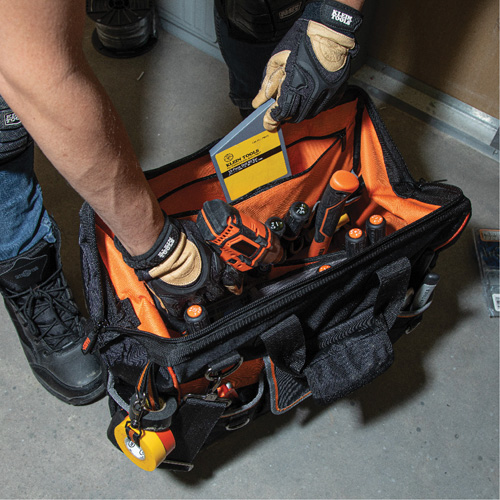 Sac &agrave; outils avec grande ouverture Tradesman Pro, Nylon balistique, 42 pochettes, Noir Stor-it Systems