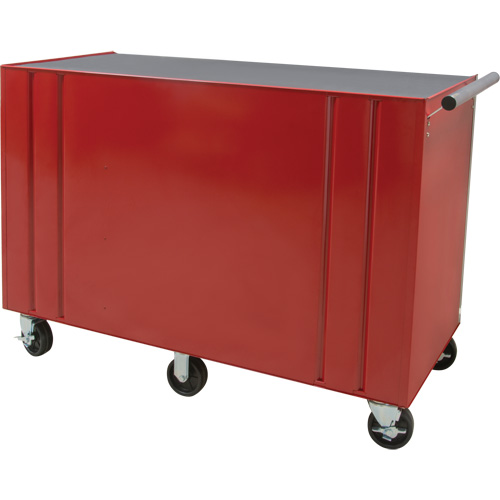Chariot &agrave; outils industriel, 12 tiroirs, 56" la x 24-1/2" p x 38-1/8" h, Rouge Stor-it Systems
