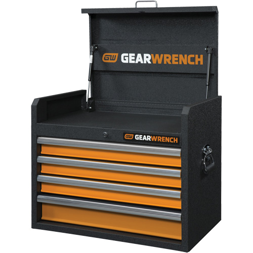 Coffre &agrave; outils de s&eacute;rie GSX, 26" la, 4 tiroirs, Noir/Orange Stor-it Systems