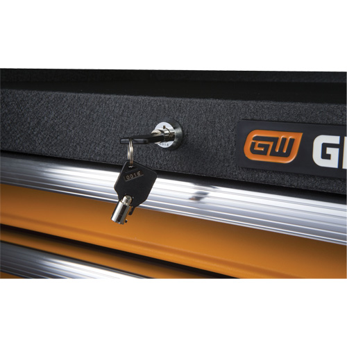 Coffre &agrave; outils de s&eacute;rie GSX, 26" la, 4 tiroirs, Noir/Orange Stor-it Systems