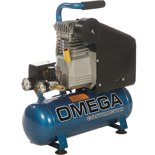 Compresseurs portatifs s&eacute;rie pour entrepreneurs - Lubrification &agrave; l'huile, entraînement direct, &eacute;lectrique, 2,6 gal. (3,2 gal. US), 125 PSI, 115/1 V Stor-it Systems