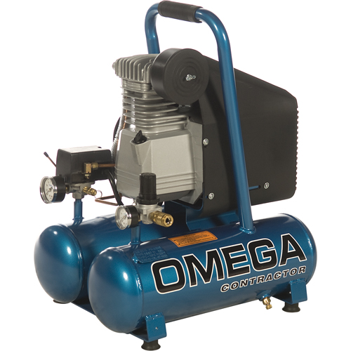 Compresseurs portatifs s&eacute;rie pour entrepreneurs - Lubrification &agrave; l'huile, entraînement direct, &eacute;lectrique, 3,3 gal. (4 gal. US), 125 PSI, 115/1 V Stor-it Systems