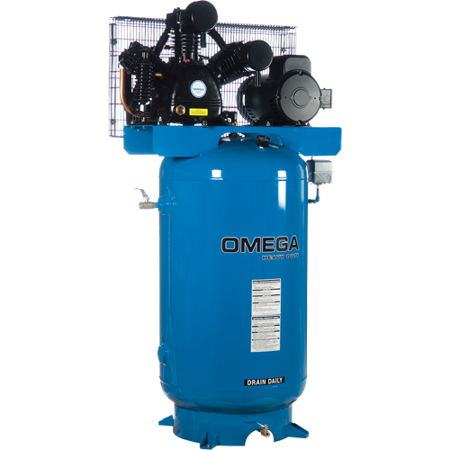 Compresseurs d'air s&eacute;rie industrielle - Compresseurs horizontaux - Deux &eacute;tages, 66,6 gal. (80 gal. US) Stor-it Systems