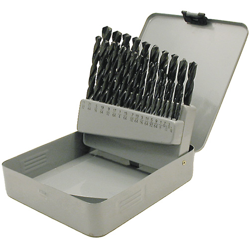 JET-KUT&reg; Black Oxide Drill Bit Set, 29 Pieces, High Speed Steel Stor-it Systems