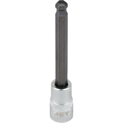 Bit Socket, Hex Ball, 1/8" x 4" L, 3/8" Drive Stor-it Systems