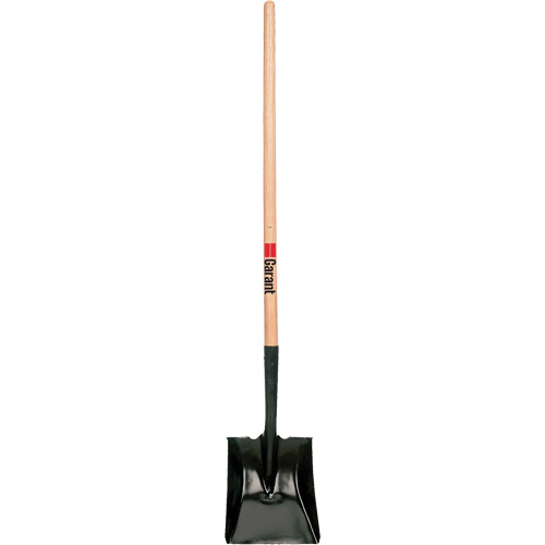 Square Point Shovel, Wood, Tempered Steel Blade, Straight Handle, 42" Long Stor-it Systems