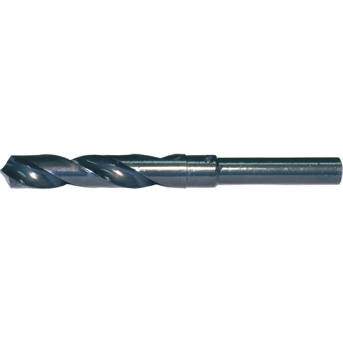 CLE-LINE 1/2" Reduced Shank Drill Bit, 33/64", High Speed Steel, 3-1/8" Flute, 118° Point Stor-it Systems