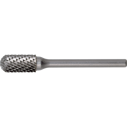 CLEVELAND Solid Carbide Burrs - Cylinder Shape with Ball Nose, SC-5, 1/2" Dia., 1" Depth of Cut Stor-it Systems