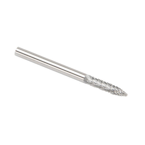 Fraises au carbure solide - Arboriforme avec extr&eacute;mit&eacute; en pointe CLEVELAND, SG-44, 3 mm dia., 1/8" Tige Stor-it Systems