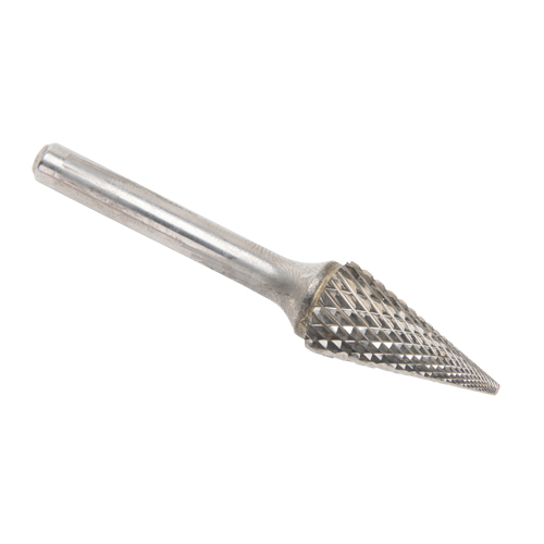 Fraises au carbure solide - Forme conique pointue CLEVELAND, SM-5, 1/2" dia., 1/4" Tige, 22,2 mm Prof. de la coupe Stor-it Systems