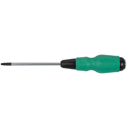 Tournevis carr&eacute; TORQUE DRIVE, Tige de #3, Ronde, 6" lo, Prise en Coussin&eacute;e Stor-it Systems