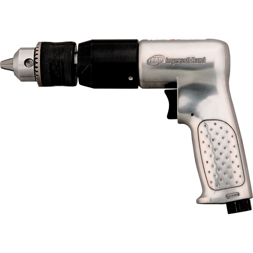 Perceuse pneumatique, 4 pi³/min, 1/4" NPTF, 94 dBA, 1/2" mandrin, Avec cl&eacute; Stor-it Systems