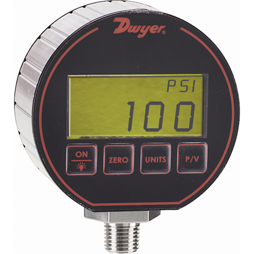 Manom&egrave;tre,  3", 0 - 50 psi, Fixation inf&eacute;rieure, Num&eacute;rique Stor-it Systems
