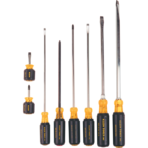 Long & Short Cushion-Grip Screwdriver Set, 8 Pcs. Stor-it Systems