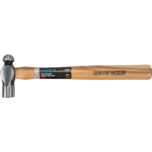 Ball Pein Hammer, 8 oz. Head Weight, Plain Face, Wood Handle Stor-it Systems