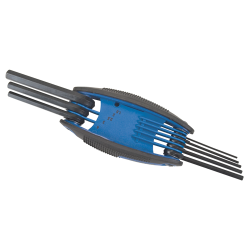 Folding Hex Key Set, 8 Pcs., Metric Stor-it Systems