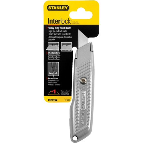 Fixed Blade Interlock&reg; Utility Knife, 5-1/2", Metal Blade Stor-it Systems