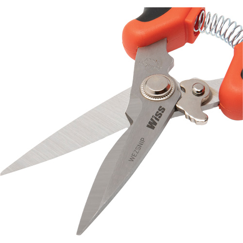 Easy Snip Utility Shear, 4" Cut Length, Straight Handle Stor-it Systems