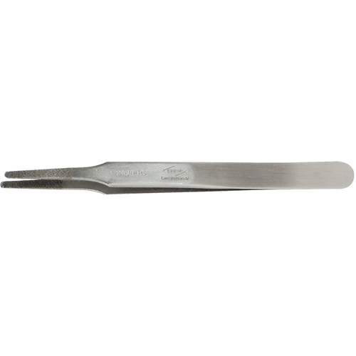Tweezers - Flat Round Tips, Straight - 4.75" (120 mm) Stor-it Systems