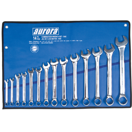 Wrench Set, Combination, 14 Pieces, Imperial Stor-it Systems