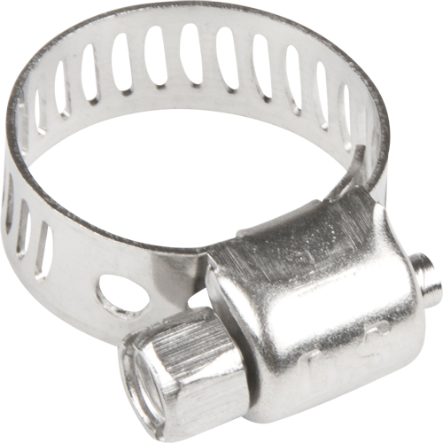 Colliers de serrage pour tuyaux - Collier de serrage & vis en acier inoxydable, Dia. min 1/5", Dia. max 5/8" Stor-it Systems