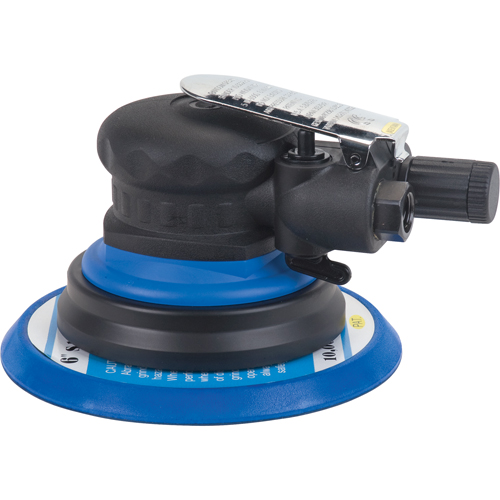 Ponceuse &agrave; mouvement orbital de 6" &agrave; double action, Entr&eacute;e 1/4" NPT, 10000 Tr/min Stor-it Systems