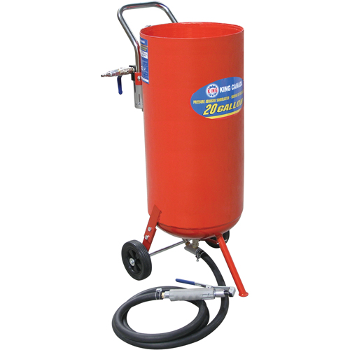 Machines de sablage &agrave; jet, 6-25 pi³/min, R&eacute;servoir de 16,6 gal. (20 gal. US) Stor-it Systems