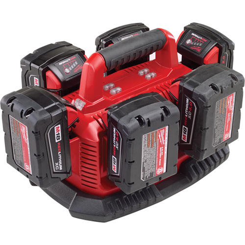 Chargeur de type s&eacute;quentiel pour six piles M18, 18 V, Lithium-ion Stor-it Systems