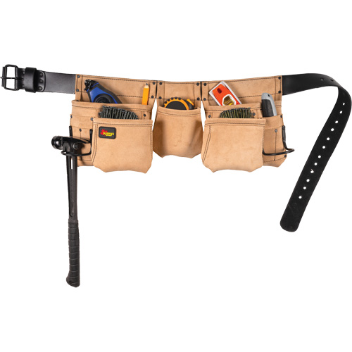 Journeyman Carpenter Aprons, Leather, Tan Stor-it Systems