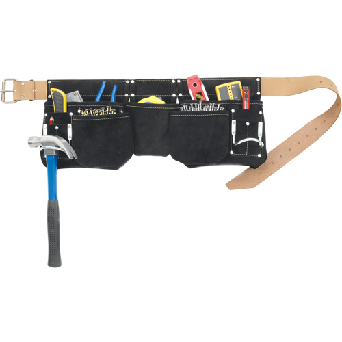 Ceintures &agrave; outils pour apprenti menuisier, Cuir, Noir Stor-it Systems