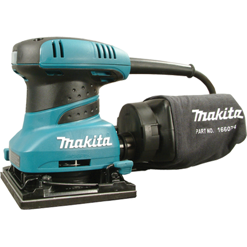 1/4 Sheet Finish Sander, 4-1/2 " x 5-1/2"/4-3/8" x 4" Sand Paper, 1.6 A, 120 V, 14,000 OPM Stor-it Systems