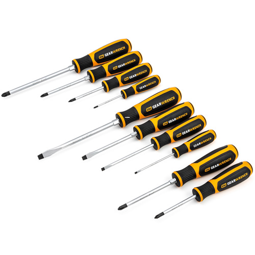 Phillips&reg;/Slotted/Pozidriv&reg; Dual Material Screwdriver Set, 10 Pcs. Stor-it Systems